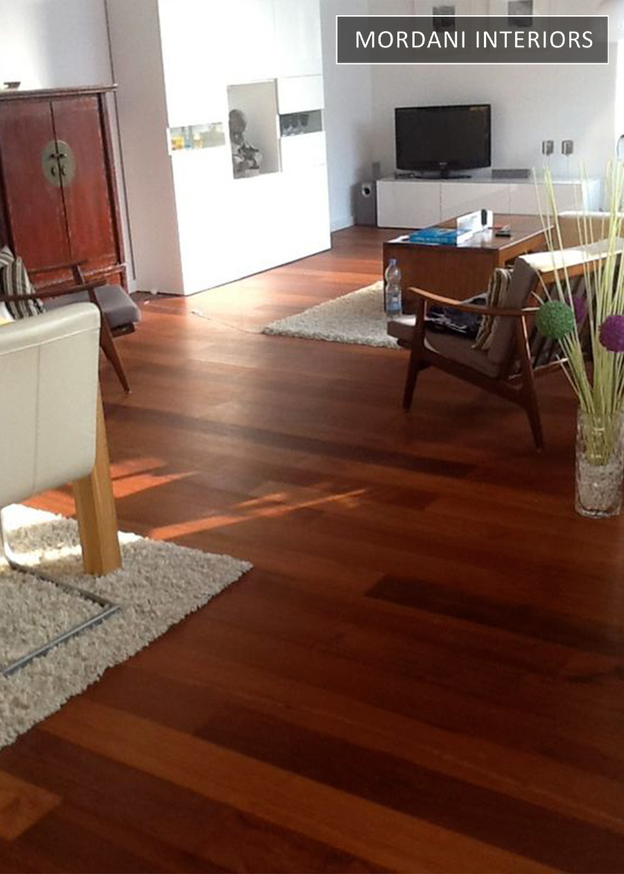 Merbau Patchwork Walnut Brown Spc Wooden Flooring